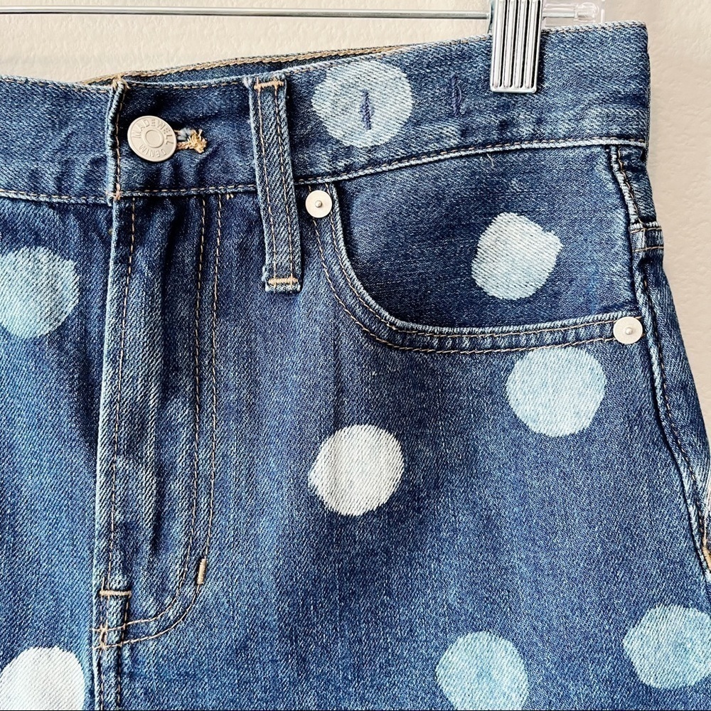 Madewell NWT The Perfect Vintage Jean Short: Polka Dot Edition Size 26 Highrise - Picture 7 of 16